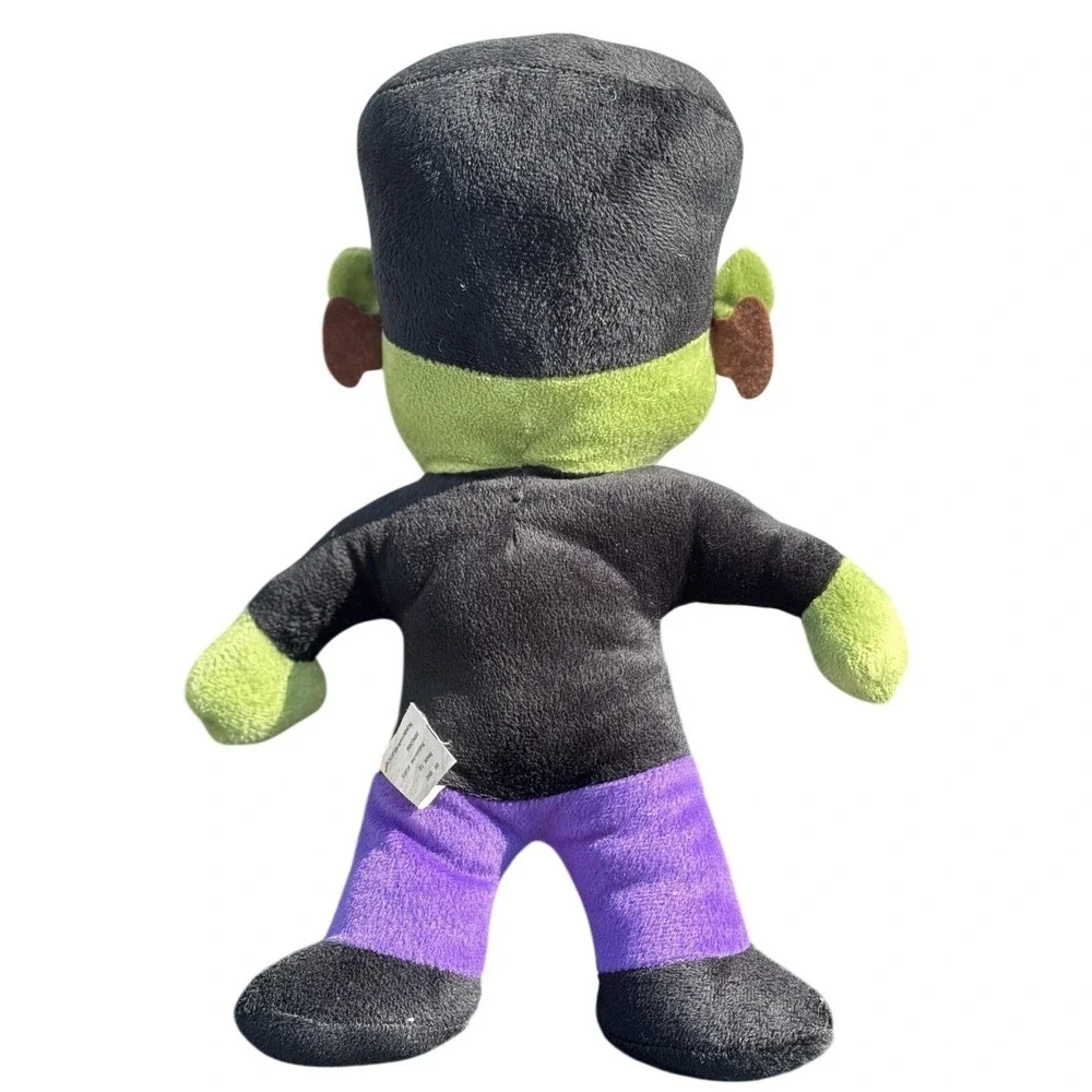 Kellytoy Frankenstein‎ Monster Plush Halloween Toy Small Green Purple Black